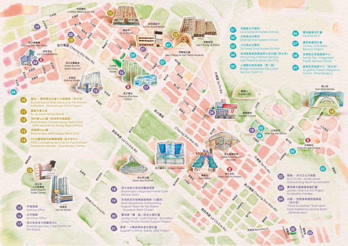 Map of Shamshuipo Service Units