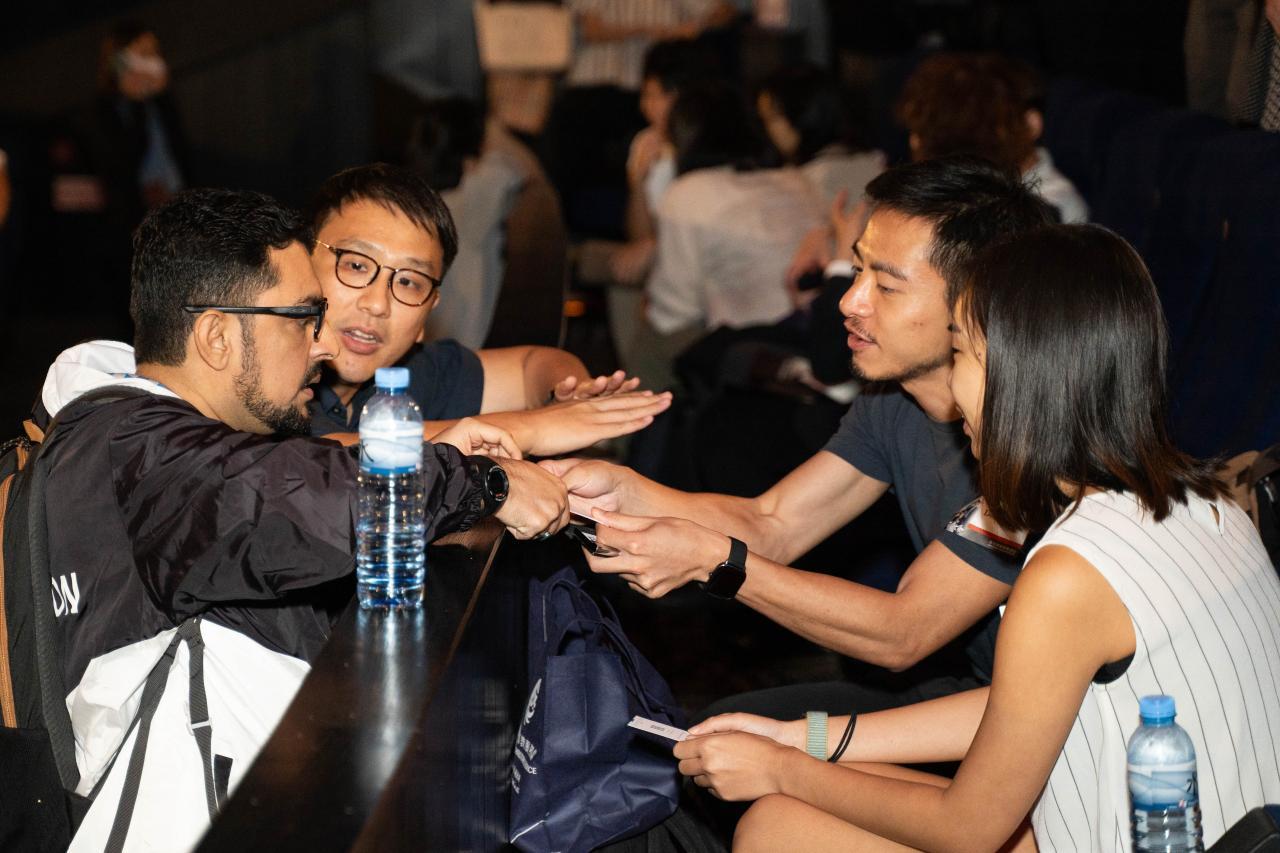  Many business partners attended the event and engaged with HKCS staff. 